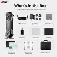 Scanner 3D avec précision de 24 ips et résolution de 0,05 mm, interface USB intégrée, produit en stock