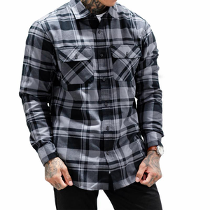 ZM-1329 <span class=keywords><strong>camicie</strong></span> Casual in cotone 100% con bottoni da uomo a maniche lunghe a forma regolare con tasca sul petto - Product Image 1