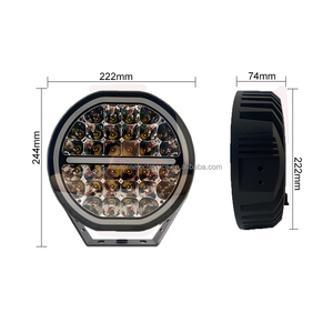 Nouveauté 2026 : projecteur de travail sans vis 9 pouces 185W, double couleur, avec DRL et <span class=keywords><strong>LED</strong></span> de direction, projecteur rond pour conduite tout-terrain - Product Image 6