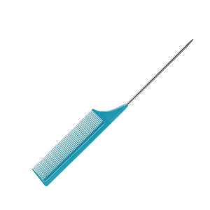 <span class=keywords><strong>Pettine</strong></span> in Plastica con Denti Fini Antistatici in Metallo per Acconciature e Styling Professionale - Product Image 2