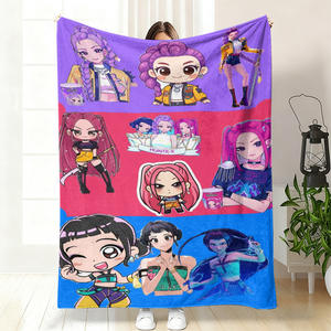 Nouvelle couverture en flanelle personnalisée, motif anime KPOP chasseur de démons, pour la sieste, utilisable toute l'année - Product Image 5
