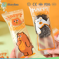 Sac d'emballage en plastique scellé sur le dos avec surface mate personnalisée RAYBO pour fruits secs, glaces et sucettes glacées