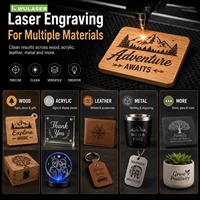 Nueva Máquina de Grabado Láser de Escritorio de Doble Láser, Cortadora e Impresora Láser Industrial para Metal, Plástico y Vasos