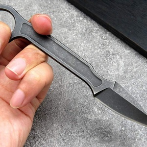 มีดพับเหล็ก D2 สำหรับตั้งแคมป์กลางแจ้ง ทำเองได้ตามสั่ง ความแข็งสูง ใช้งานได้สองแบบ พกพาสะดวก เหมาะสำหรับการล่าสัตว์และการผจญภัย - Product Image 3