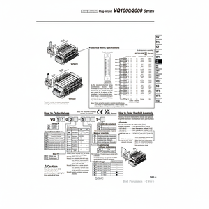 วาล์วโซลินอยด์นิวเมติก SMC วาล์วควบคุม VQ1101N-51 - Product Image 1