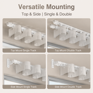 Rail de <span class=keywords><strong>rideau</strong></span> robuste en aluminium pour électrophorèse, <span class=keywords><strong>à</strong></span> plis ondulés en S, télescopique et réglable - Product Image 5