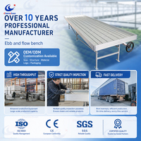 Banc mobile ChenChao Direct Ebb and Flow avec système de refoulement et d'irrigation 4x8 pieds pour hydroponie