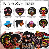 Patchs en tissu Black Magic, patchs brodés à repasser, appliques à repasser pour le bricolage sur sacs, sacs à dos, chapeaux