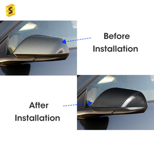 Real Carbon Fiber for 2015-2023 Rearview <b>Mirror</b> Cover Real Carbon Fiber Exterior Accessories - Product Image 2