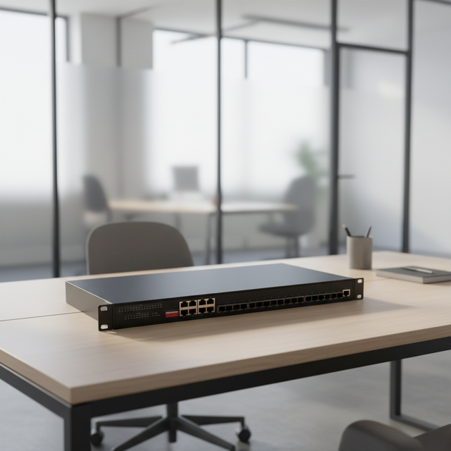 1000Mbps 24 Ports Fiber Optic Ethernet Switch 16 SFP Slot