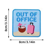 Patchs brodés personnalisés pour vacances d'été à la plage, ambiance estivale, à thermocoller pour vêtements et sacs à dos, vente en gros