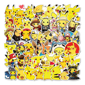 Adesivi Pokémon <span class=keywords><strong>Pikachu</strong></span> in PVC con Stampa Digitale, Impermeabili, Ecologici, <span class=keywords><strong>di</strong></span> Alto Valore, Creativi, Fai-da-Te, per Casa e Regali Promozionali - Product Image 4