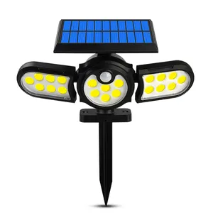 Pasokan Pabrik Ningbo Lampu Led Luar Ruangan Tahan Air IPX6 Terang Tinggi, 3 Mode Lampu Surya Luar Ruangan