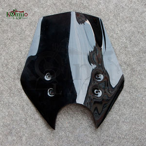 K0LMIO-LAM adapté pour <span class=keywords><strong>KTM</strong></span> Duke <span class=keywords><strong>690</strong></span> <span class=keywords><strong>SM</strong></span> MR moto ABS lentille en plastique pare-brise avant adapté pour KTM690sm / 690SMR pare-brise - Product Image 1