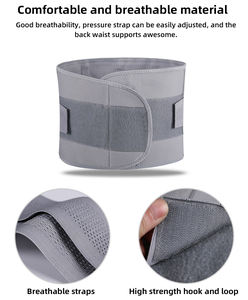 Ceinture de soutien lombaire respirante et réglable à double bande de traction pour le soulagement de la douleur, idéale pour le sport, la protection, le travail au bureau et la protection de la colonne vertébrale. - Product Image 6