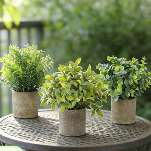 Plantes artificielles <span class=keywords><strong>en</strong></span> <span class=keywords><strong>eucalyptus</strong></span> <span class=keywords><strong>en</strong></span> <span class=keywords><strong>pot</strong></span>, <span class=keywords><strong>mini</strong></span> plantes décoratives écologiques, haute simulation, pour mariage et décoration intérieure - Product Image 1