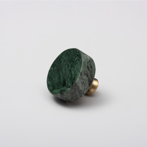 Small Drawer Knobs Nordic Simple <b>Single</b> Hole Round Hexagonal Marble Brass Handle Cabinet <b>Wardrobe</b> Drawer Door Handle - Product Image 6