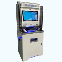 Auto-caissier CDM billet dépôt distributeur d'argent retirer recycleur machine BTM paiement remboursement kiosque