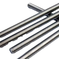 M8 M10 M12 SS 304 316 Stainless Steel ASTM B8 B8M Full Thread Bolt Studs Threaded Rod