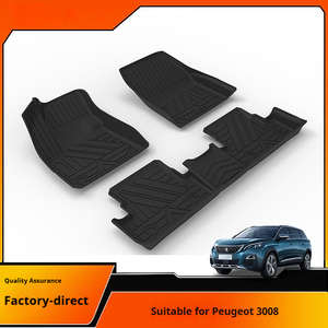 OEM poggiapiedi personalizzato per <span class=keywords><strong>Peugeot</strong></span> 2008 <span class=keywords><strong>3008</strong></span> 4008 5008 tappetino impermeabile per auto TPE accessori per auto - Product Image 2
