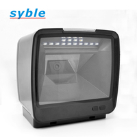 Lector de Códigos de Barras QR de Escritorio Syble XB-8809H para Hardware de Computadora, Escáner de Códigos de Barras Omnidireccional 2D con Cable