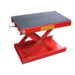 Gato de tijera para motocicleta, soporte de motor de rueda de neumático central trasero con plataforma rodante y manivela de mano - Product Image 2