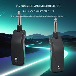 XTUGA D03 Sistema de Audio Portátil Inalámbrico 2.4G con Micrófono Transmisor y Receptor <span class=keywords><strong>para</strong></span> Guitarra Eléctrica y <span class=keywords><strong>Bajo</strong></span>, 1 Año de Garantía - Product Image 4