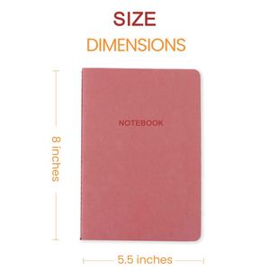 A5 Custom Sewn Binding Matte PU Leather Printed Organizer/Planner <b>Journal</b> Simple Cover Notebook for Students - Product Image 3