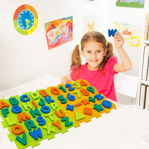 Fábrica al por mayor precio bajo EVA espuma alfabeto rompecabezas número rompecabezas para niños Aprendizaje Temprano Navidad juguete niños - Product Image 5