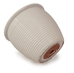 Maceta de Cerámica Transpirable Anti-Carillón, Redonda, Blanca Brillante, para Decoración Interior y Exterior - Product Image 2