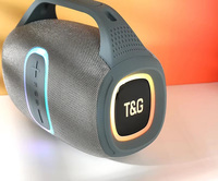 Altavoz Subwoofer con Bluetooth para el hogar, altavoz inalámbrico portátil estéreo con graves de mano, Batería grande, compatible con funciones FM/TF