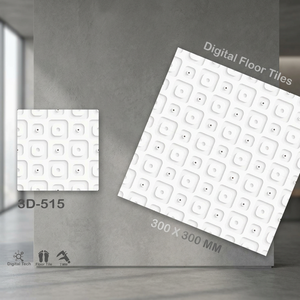 Revêtement de sol numérique en céramique brillante 12x12 Surface rustique rectifiée émaillée Qualité d'exportation Prix bon marché 30x30 300x300 Carreaux de sol - Product Image 3