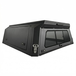 Couverture de benne rigide en alliage d'aluminium pour Jeep Gladiator Texas <span class=keywords><strong>Trail</strong></span> 2021+ - Étanche, installation sans perçage, porte-bagages verrouillable - Product Image 6