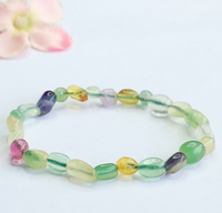 Bracelet extensible en perles irrégulières de quartz améthyste naturel 6*8mm 18cm unisexe, bijou de guérison énergétique pour yoga et méditation, cadeau