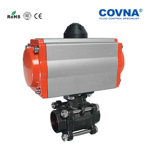 วาล์วนิวเมติกแบบลูกบอล Covna 0850 มาตรฐานเยอรมัน ซีลแข็งแบบทรูยูเนียน ทนอุณหภูมิสูง สำหรับน้ำ น้ำมัน และไอน้ำ - Product Image 4