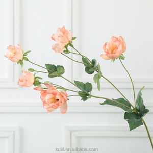 2024 vente en gros artificielle vraie touche coquelicot 5 têtes soie anémone fleur - Product Image 6