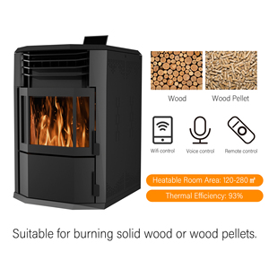 Estufa de Pellets de Hierro Fundido de Estilo Europeo, sin Humo, para Calefacción con Biomasa, Estufa de Partículas Eficiente - Product Image 4
