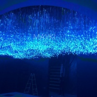 Rollos de Fibra Óptica de Plástico de la Mejor Calidad, 0.75mm PMMA, Cables de Fibra Óptica con Extremo Luminoso para Decoración de Techos de Cine