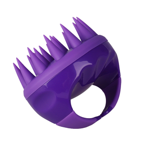 Champú de silicona para el cuero cabelludo Cepillo de masaje Peine de lavado Ducha Cepillo de pelo Masajeador de cuero cabelludo - Product Image 1