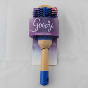 천연 나무 패들 잔디 나무 나무 헤어 브러시 멧돼지 강모 쿠션 헤어 브러시 - Product Image 3