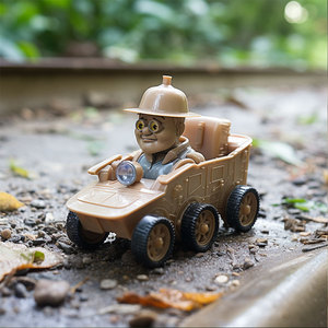 Voiture à bascule en PVC pour enfants avec figurine et quatre roues, jouet pour les enfants de 7 à 12 ans - Product Image 1