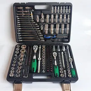 216Pcs Socket Wrench Kits Auto Repair Tool Socket Ratchet Spanner Sets For Home Hardware Kit Tool Boxes With Plastic Box Package