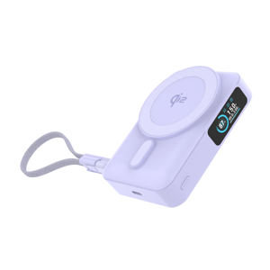 SICI S104 15W PD 10000mAh Magnetische Kabellose Ladestation Typ-C 2-in-1 Powerbank mit LED-Anzeige & Ständer (Qi2.0 Zertifiziert) - Product Image 4