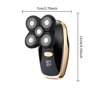 Recortadora de Barba Recargable de Cinco Cuchillas, Impermeable, para Hombres, con Fuente de Alimentación USB, para Uso Doméstico, en Hoteles, para Cortar el Vello Facial - Product Image 2