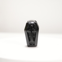 Figurine de cercueil en pierre de cristal naturelle en gros, motif croix, artisanat de cercueil en pierres précieuses pour ornement d'Halloween, cadeau