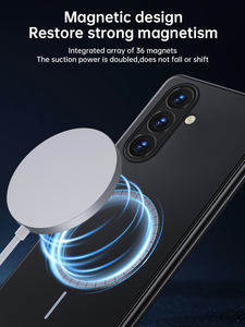 Étui de téléphone intelligent à chargement sans fil antichoc avec attraction magnétique pour <span class=keywords><strong>Samsung</strong></span>, Huawei, Xiaomi, Honor, Oppo et Vivo - Product Image 1