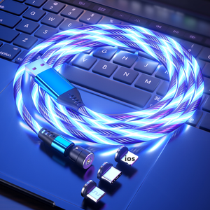 <strong>Supplier</strong> China New Product Cellphone Type C Micro Connector <strong>Android</strong> Rotate Magnetic 3 in 1 Fast Charge <strong>Adapter</strong> <strong>USB</strong> a Cord Cable - Product Image 2