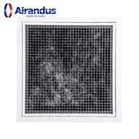 Nouvelle grille HVACR EG-A à alvéoles, conçue pour filtre à air de retour, noyaux articulés amovibles, en aluminium carré, haut de gamme, anti-fuite