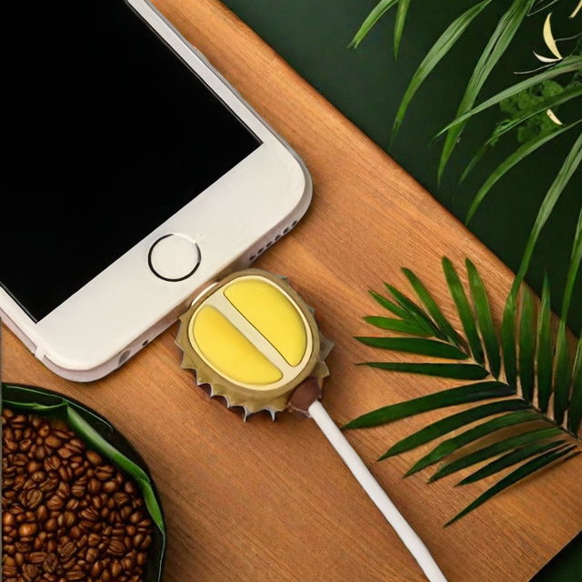 DR Brand Silicone Phone Charging Cable Protector Custom Logo Protective Cover for Charger Turning