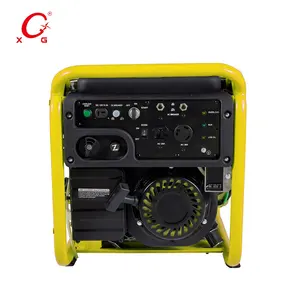 Silent Portable 4.3kVA Gasoline Generator Open Frame Recoil Start Inverter Generator 3.5kW Digital Outdoor Mini Parallel
